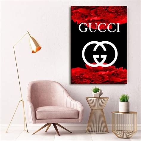 gucci art walls|Gucci wallpaper interior.